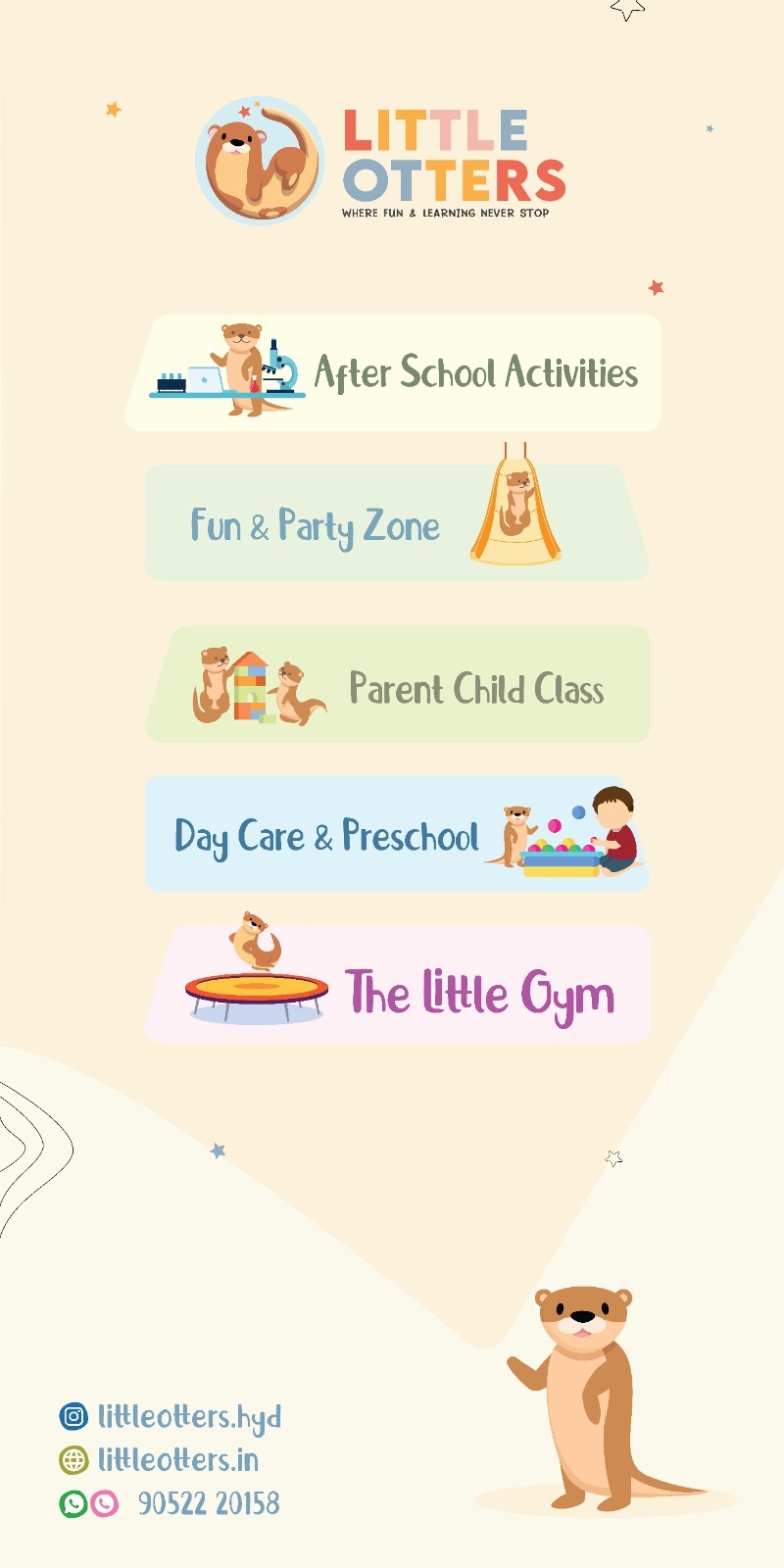 Children engaged in preschool learning activities